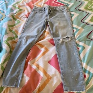 I have some jeans come and get them